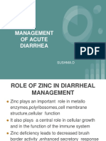 Management of Acute Diarrhea