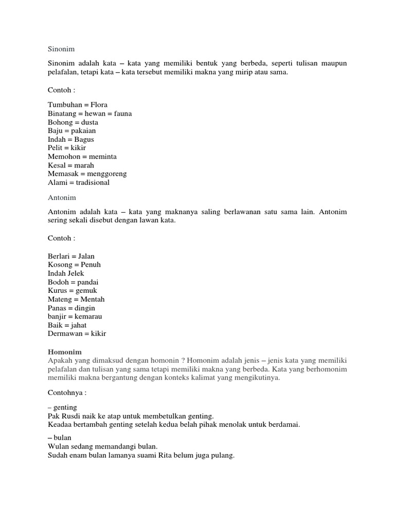 Sinonim Pdf
