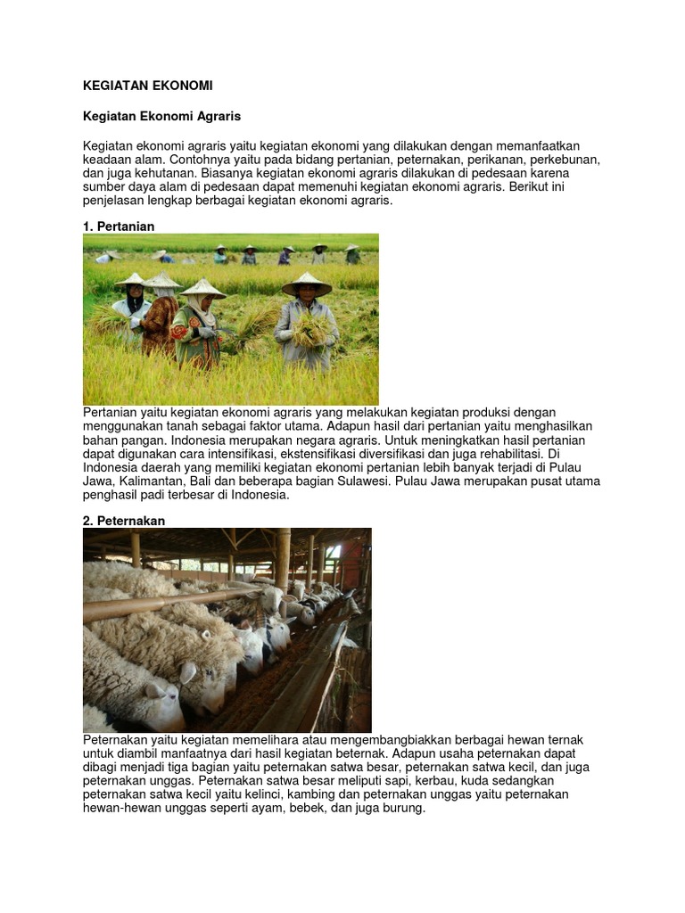 Kliping Kegiatan Ekonomi - Pembahasan Soal