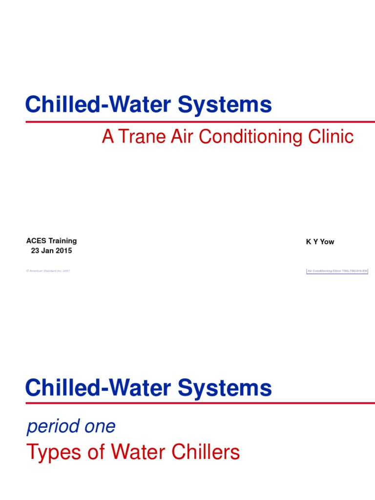 Chilled Water Systems | PDF | Air Conditioning | Heat Exchanger