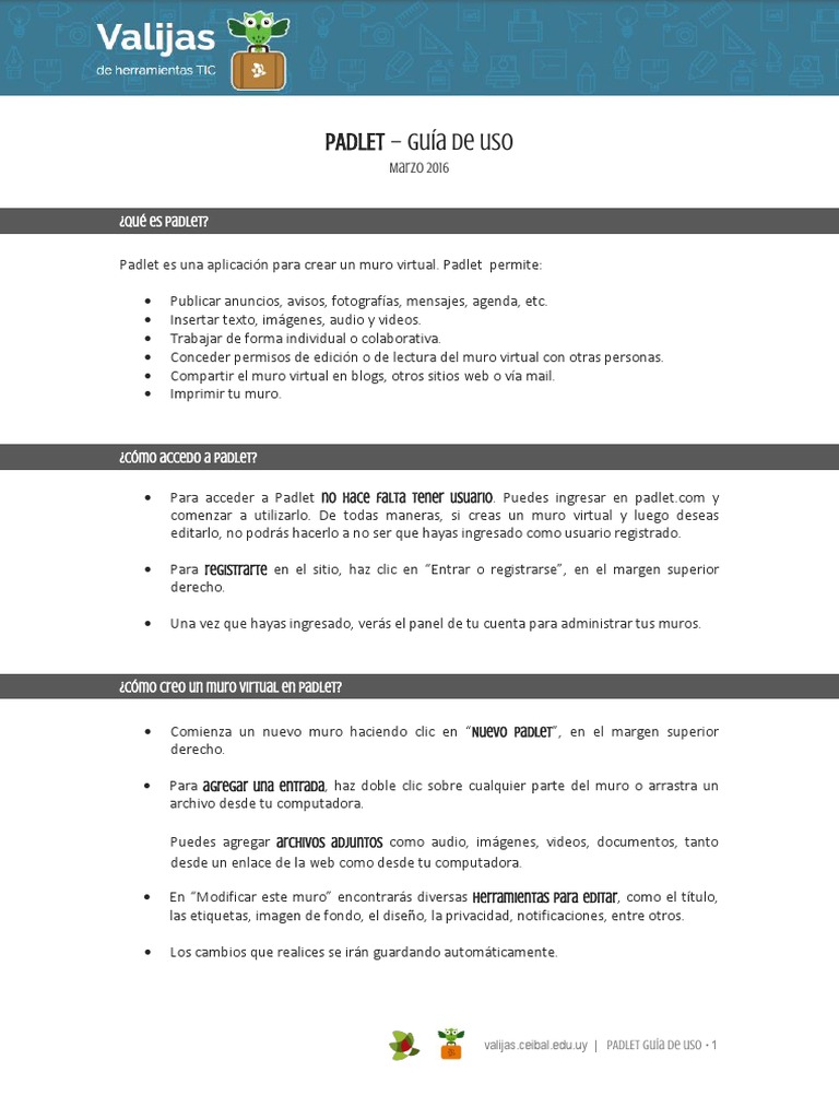 Padlet Guia | PDF | Archivo de computadora | Red mundial