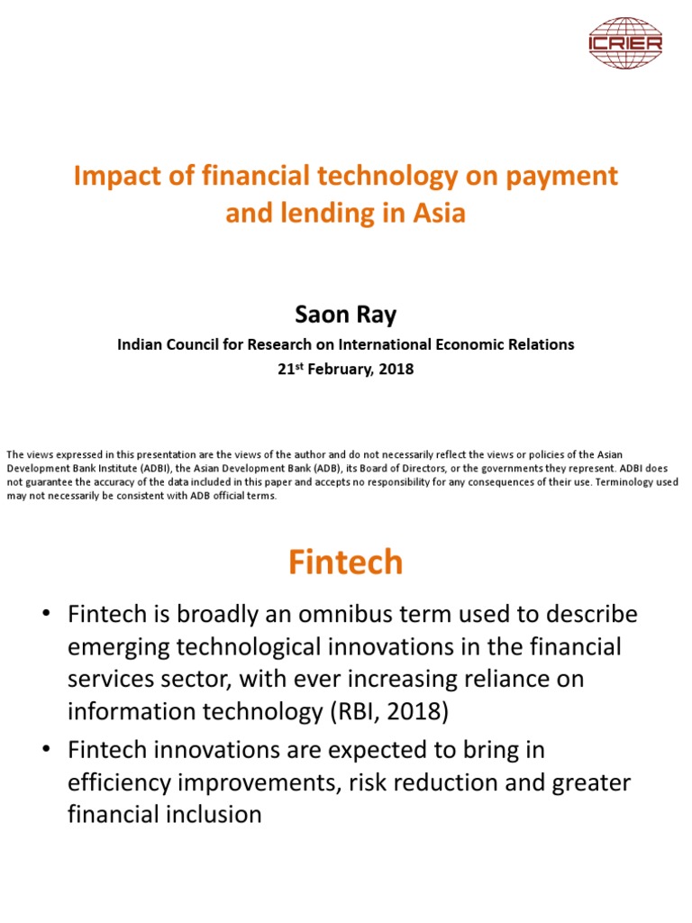 Fintech Growth in Asia: Payments & Lending | PDF | Financial Technology ...
