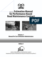 Cost Estimation Manual Volume 1 PBC
