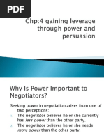 Ch. 4gaining Leverage Through Power and Persuasion