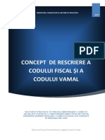 Concept de Rescriere A Codului Fiscal Și A Codului Vamal