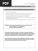 Electrical Service Manual 96-0284F Rev F English January 2009