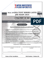 Jee-mains Test Paper - 05
