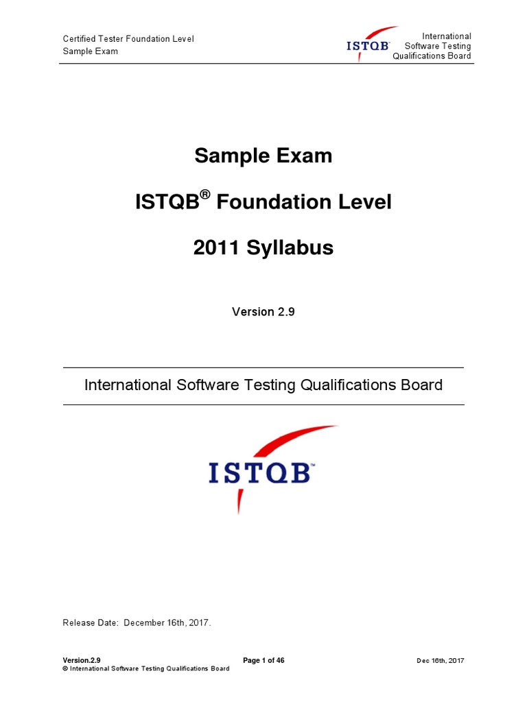 Foundation Level Sample Exam V2.9 Answers and Justifications | PDF ...