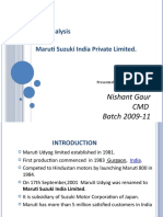 STP Analysis of Maruti Suzuki India Private Limited.: Nishant Gaur CMD Batch 2009-11