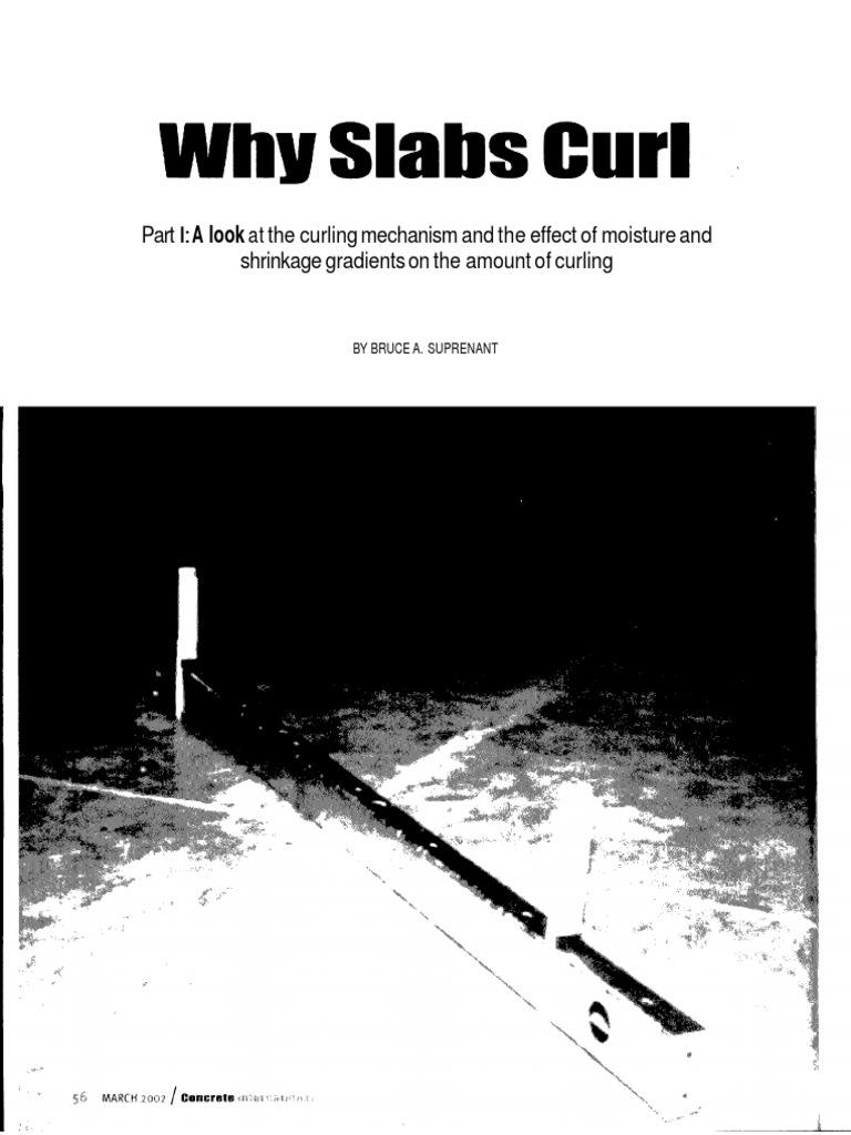 Why Slabs Curl PDF Casting (Metalworking) Concrete
