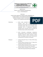 8.1.3.1 SK Waktu Penyampaian Laporan Hasil Pemeriksaan Laboratorium