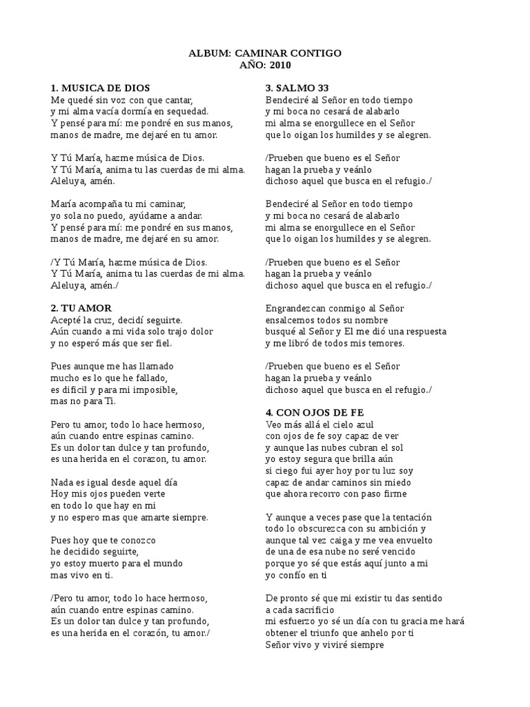 Cancionero Hermana Ines de Jesus | PDF | María, madre de Jesús | Amor