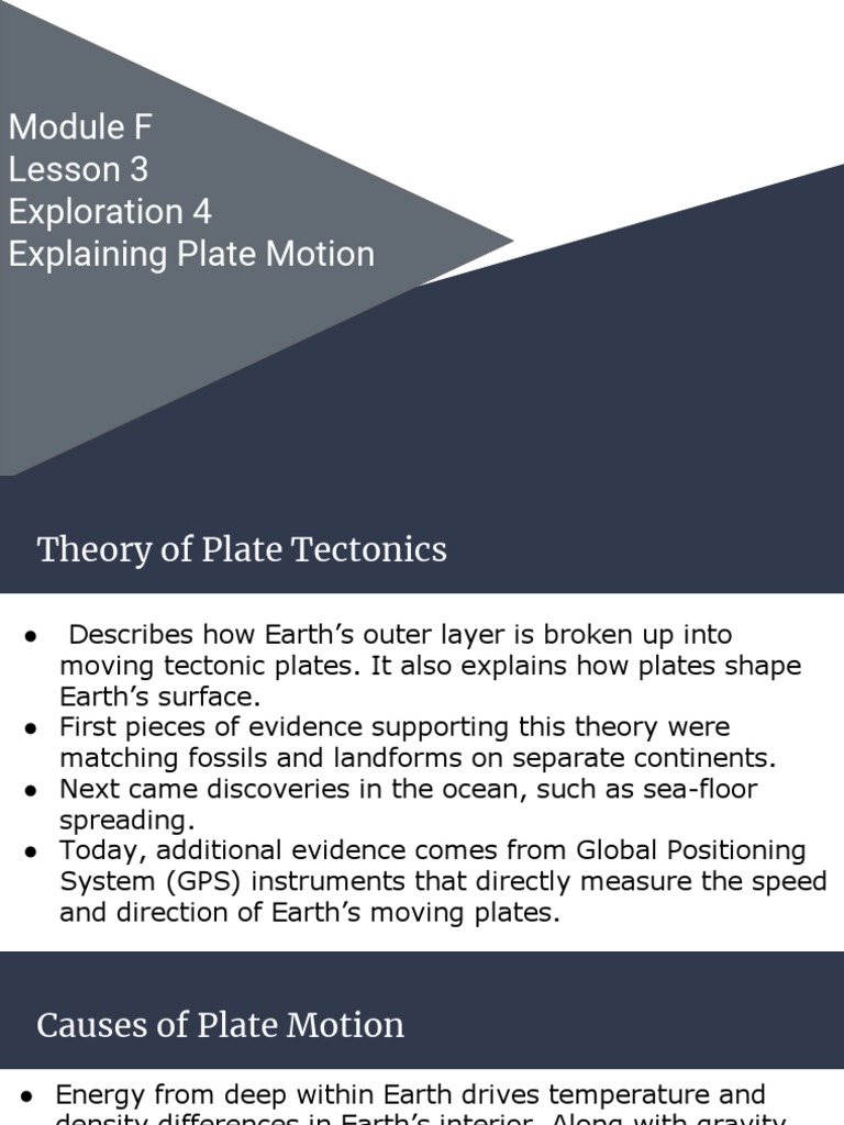 Understanding Plate Tectonics and Motion | PDF