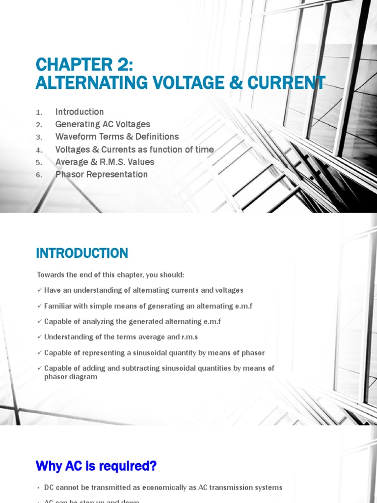 Alternating Voltage and Current | PDF | Root Mean Square | Alternating ...