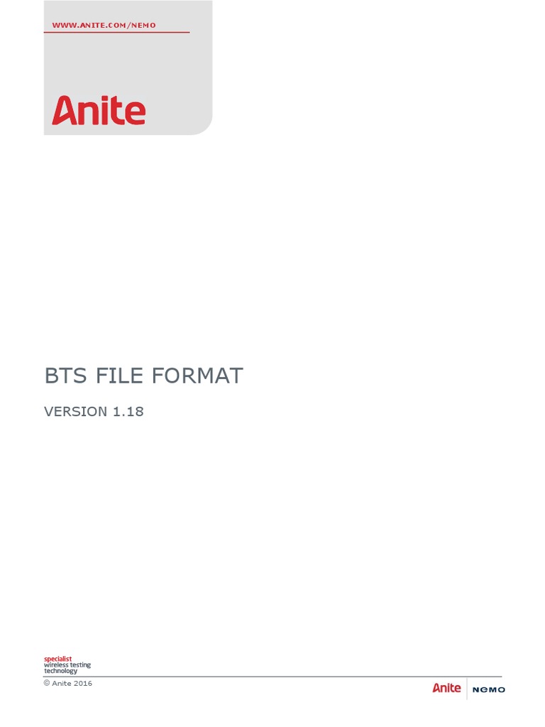 BTS Fileformat 1.18 PDF | PDF | Data Type | File Format