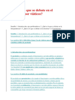 Debate en El Peculado Por Viáticos