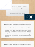 Estereótipos, Preconceitos e Discriminação