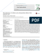 Flow Behaviours of Cellulose and Carboxymethyl Cellulose From Grapefruit Peel