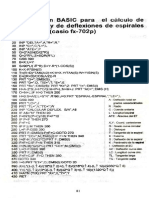 Programa BASIC para cálculo parámetros espiral simétrica