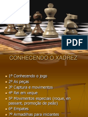 Conhecendo o Xadrez, PDF, Xadrez