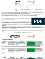 Teacher Preparation Collaborative (TPC) Evaluation Form