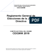 REGLAMENTO DE ELECCIONES CEIGMM 2018