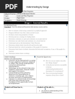 Understanding by Design