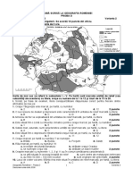 Subiect Geografia Romaniei D V2