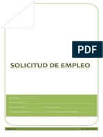 Solicitud de Empleo