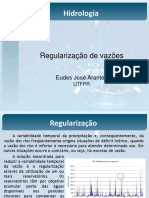 Regularização de vazões: dimensionamento de reservatórios