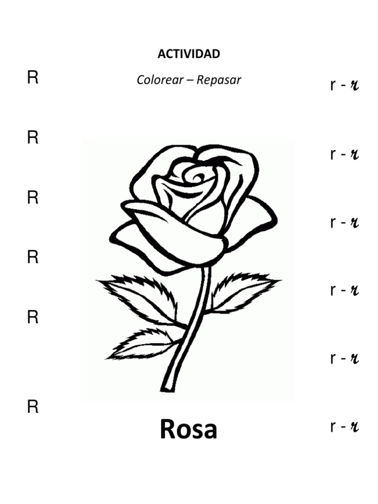 Actividad Letra R