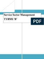 Service Sector Management Tybms B'