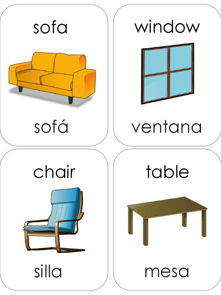 Spanish Language Flashcards JM PDF | PDF | Home | Nature