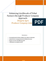 Enhancing Livelihoods of Tribal Farmers Through Producer Company Approach