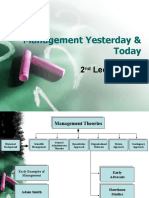 Management Yesterday & Today