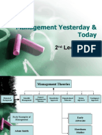 Management Theories Yesterday & Today