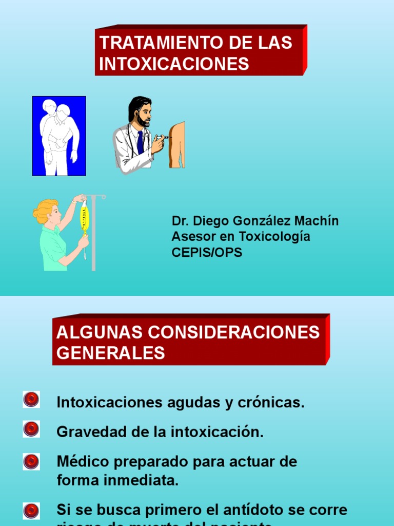 Tratamiento Intoxicaciones | PDF | Ciencias de la Salud | Enfermedades ...