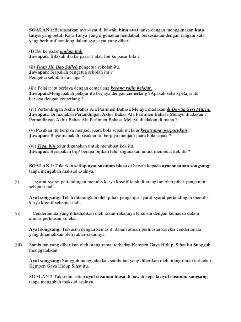 Bahasa Melayu Pdf