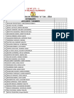 Lista de Estudiantes 2018-II