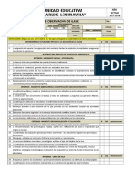 Ficha de Observación de Clase