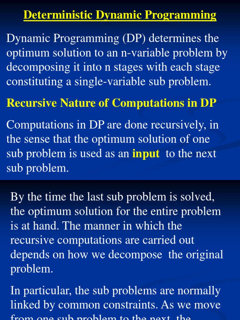 L28 - Dynamic Programming | PDF | Dynamic Programming | Mathematical ...
