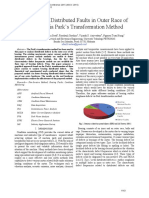 Diagnosis of Distributed Faults in Outer Race of Bearings Via Park's Transformation Method