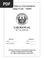 Elect. Lab Manual