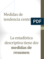 Medidas de Tendencia Central - H. Cuantitativa