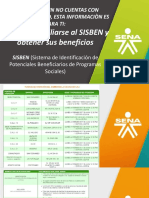 Formato Inscripción Al SISBEN y Adquirir Sus Beneficios