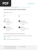 Dual Axis Solar Panel Control System: December 2016