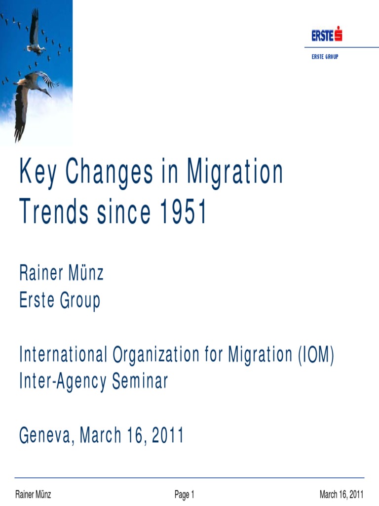 Key Changes Migration Trends 1951 PDF | PDF | European Union | Immigration