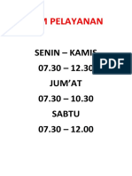 Jam Pelayanan