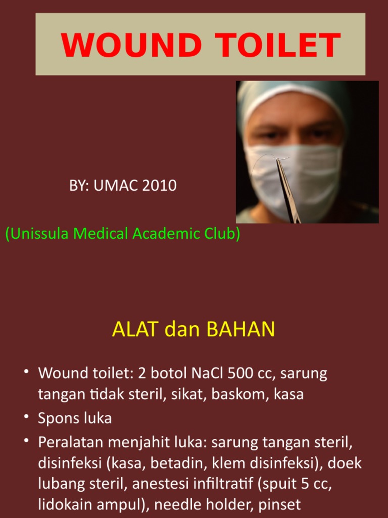 Wound Toilet | PDF