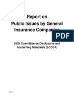 Report On Public Issues by General Insurance Companies: SEBI Committee On Disclosures and Accounting Standards (SCODA)